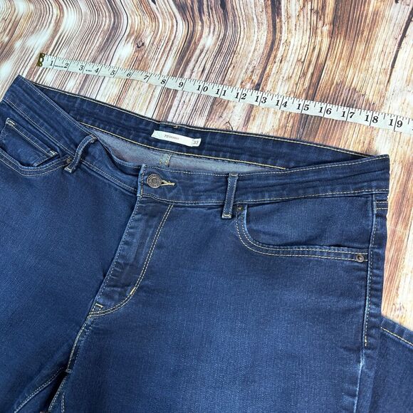 Levi's 711 SKINNY Womens Size 33 Blue Mid Rise Jeans Denim Pants 38x29 - Picture 6 of 13